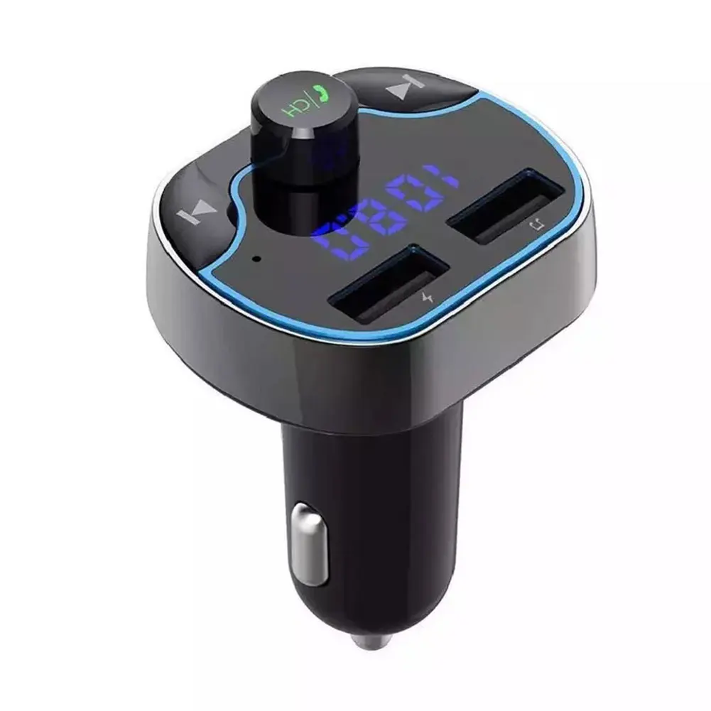 T24 Bluetooth автомобильный портативный универсальный простой в эксплуатации стабильный Черный MP3 плеер ABS без потерь FM Быстрая зарядка Handsfree телефон