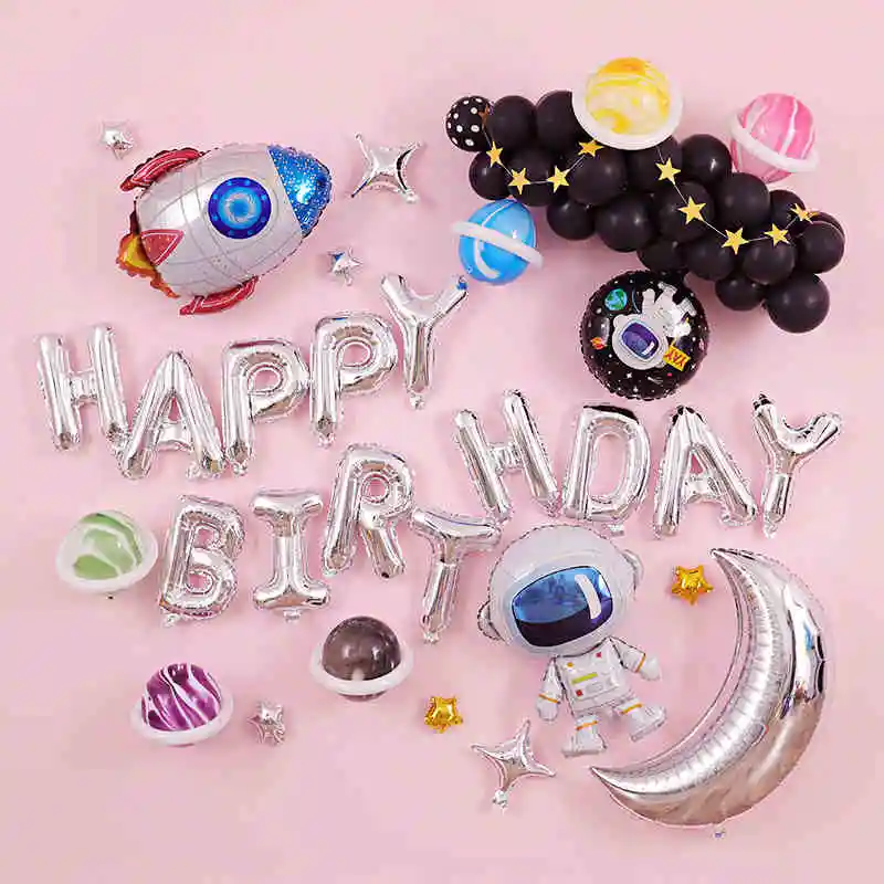 

Out of World Theme Outer Space 1st 2ed 3rd 4 year old Birthday Party Planets Space Astronaut Birthday Party Balloon Kit