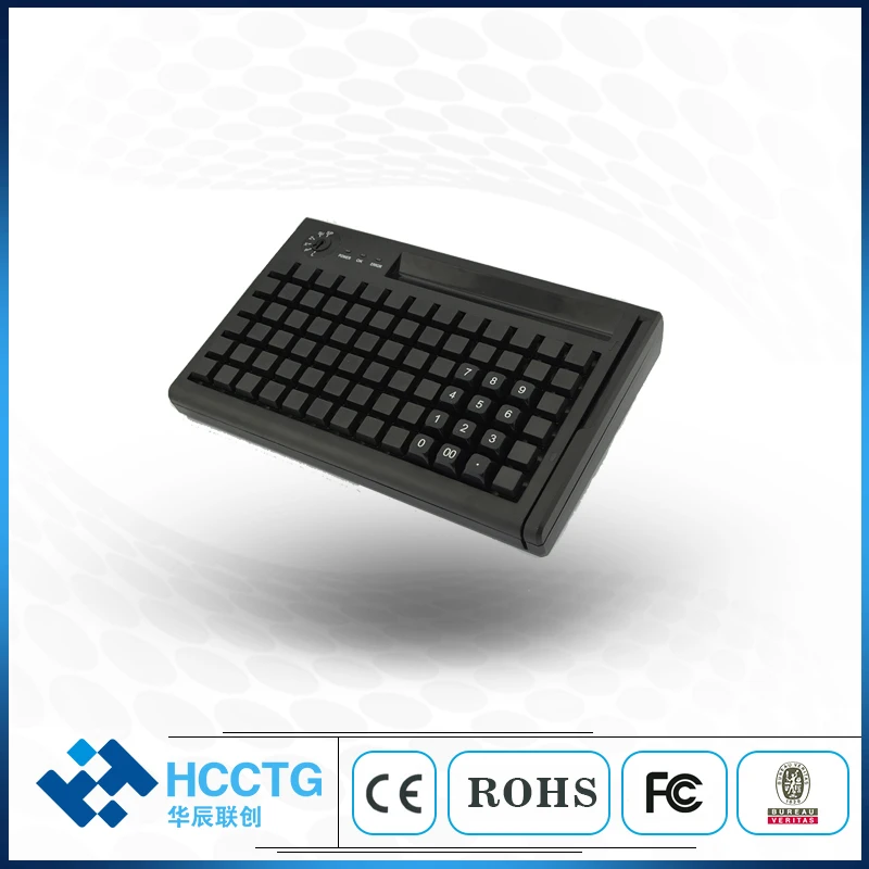 

USB+PS/2 Interface 78Keys Membrane Programming POS Keyboard KB78M-S