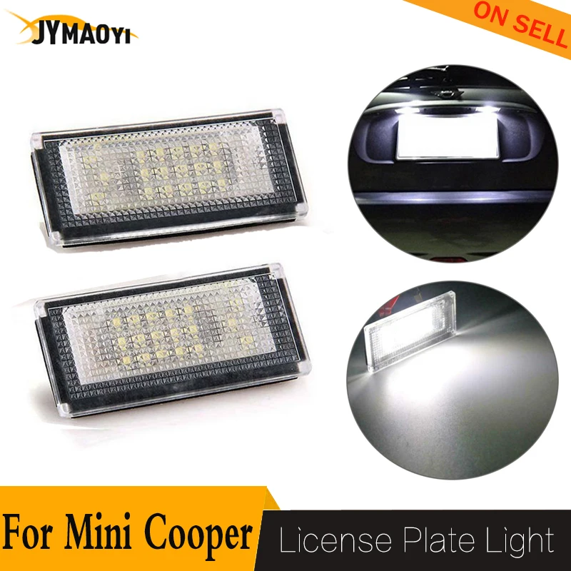 

2pcs 18 led License Plate Light Signal lamp car trunk number plate lights ultra bright for Mini Cooper S R50 2001-2006 R52 r53