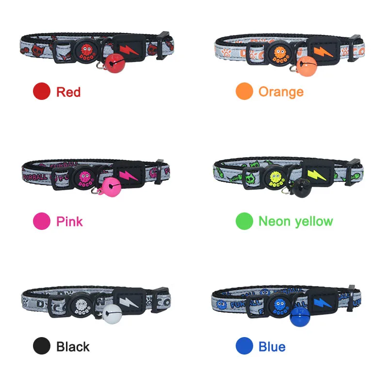 Mysudui Cat Collar Breakaway With Bell Reflective Protective Collar For Cats Safety Padded Adjustable Kitten Collar Necklace Mysudui Cat Collar Breakaway With Bell Reflective Protective Collar For Cats Safety Padded Adjustable Kitten Collar Necklace