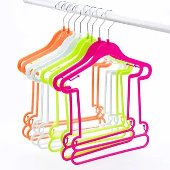 

1pcs Plastic Non-Slip Clothes Hanger Skirt Kid Clothes Color Children For Baby Stand 4 Colorful QST9100 to Choose Hanger Cl V6P9