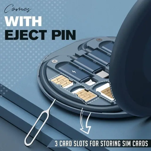 Multifunkcionális 60W Usb Adatkábel Gyors Töltésvonal Tároló Doboz Mini Digitális Elektronikus Eszközök Szervező Kártya Eltávolító Csapkészlet - Image 5