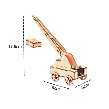 

Saizhi Students Science Experiment Educational Model DIY Crane Making Material Manual Experimental Technology Toys
