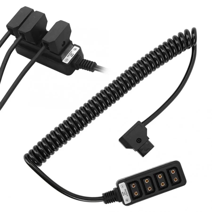 Комплекты для фотостудии, источник питания для камеры 1-4 D-Tap Splitter Cable Male Plug to 4 Female Socket Board foto studio