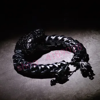 

100% authentic, original dark snake bone bracelet, natural snake bone bracelet, exquisite handicraft jewelry