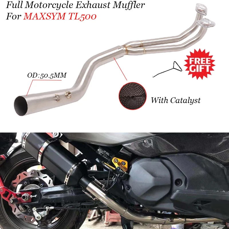 Motorcycle Exhaust Escape Moto System Modify Muffler Front Mid Link
