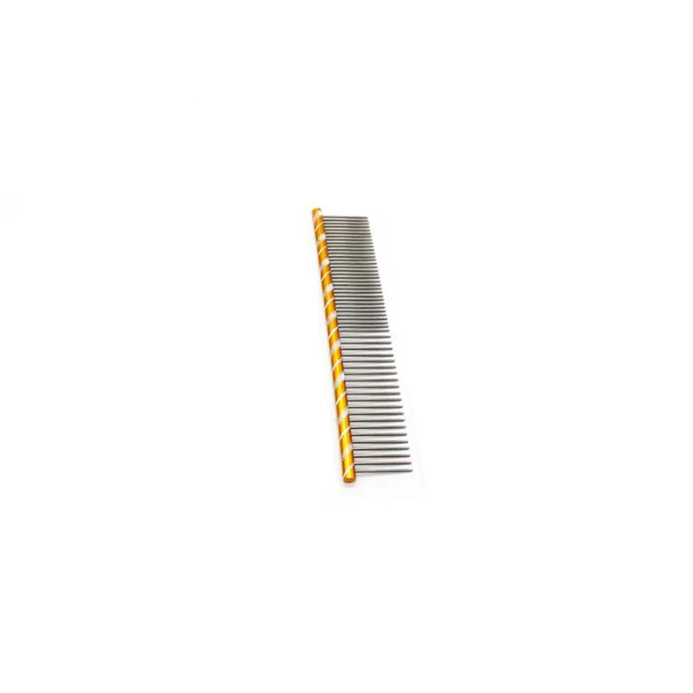Stripe gold Расческа для ухода ха шерстью животных профессиональная нержавеющая сталь кошка собака Чистящая расческа многоцветный уход за домашними животными Инструменты Красота чистящие средства - Цвет: Stripe gold