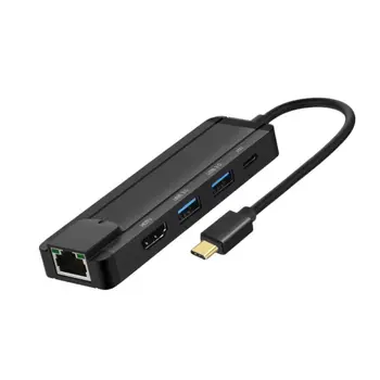 

5 In 1 Type C Hub 4K HDMI USB 3.0 PD Power Delivery 1000Mbps RJ45 USB Adapter