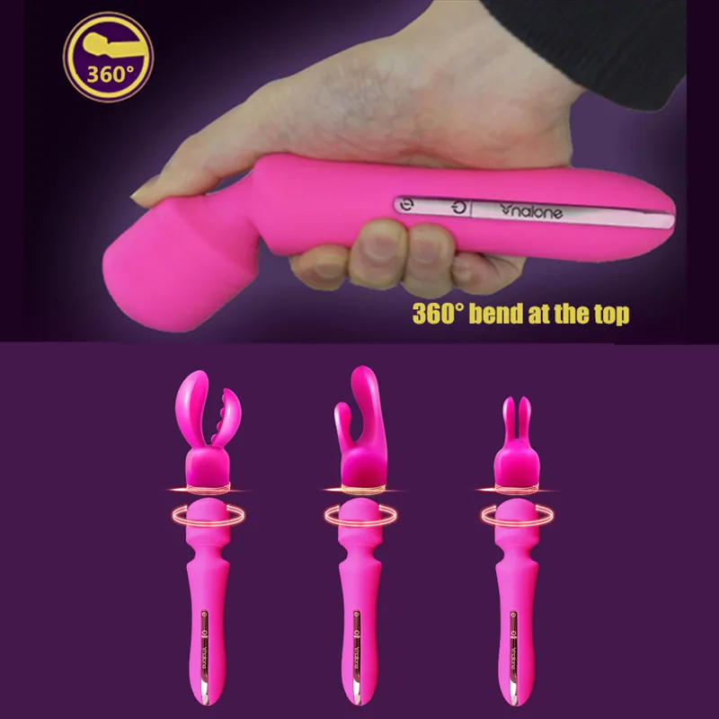 Nalone G-Spot AV Wand Magic Massager Dildo Vibrators Powerful Multi Speed Waterproof Sex Products Toys For Woman Masturbators 5