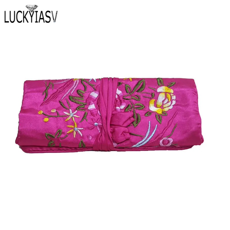 Pochette Rouleau à Bijoux Voyage – 17 Compartiments Zippés, Velours Polyester Doux, Organise Colliers, Bagues Et Boucles D'oreilles – Cadeau Idéal