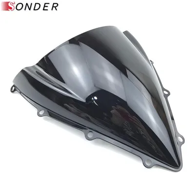 Black Экран ветрового стекла для MV Agusta F3 675 800 RC EAS AGO 2012- Double Bubble 19 18 17 16 15 14 13 12 деталей - Цвет: Black