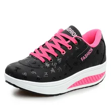 Женская обувь Новинка осени Для женщин PU рост прогулочная обувь Обувь на шнуровке Для женщин кеды, кроссовки Для женщин уличная обувь