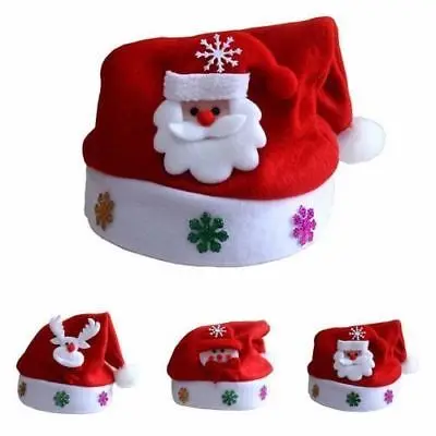 Шляпы для девочек и новорожденных мальчиков мягкие рождественские шапки олень Снеговик Санта Клаус принт повседневные Популярные облегающие шапки