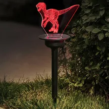 Solar Garden Lights LED 3D Animal Ornament Yard Lamp Outdoor Lawn Decor TP899