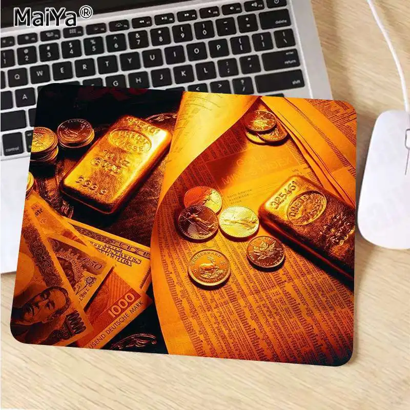 Maiya New Design Funny Gold and money Office Mice Gamer Soft Mouse Pad Free Shipping Large Mouse Pad Keyboards Mat
