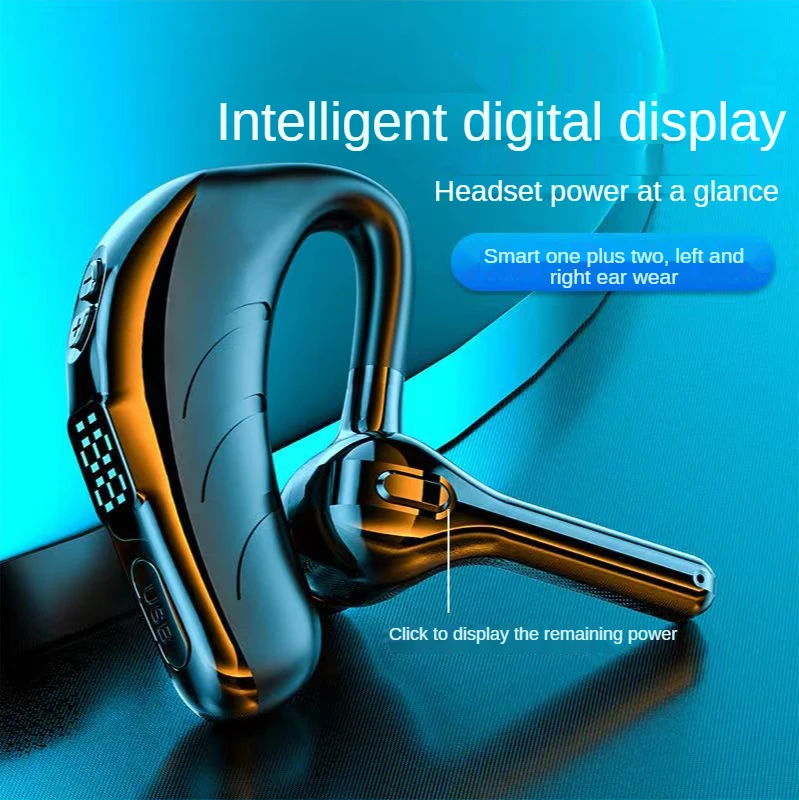 X13 Single Ear Headset With Mic Bluetooth 5.1 Earphone Noise Cancelling ...