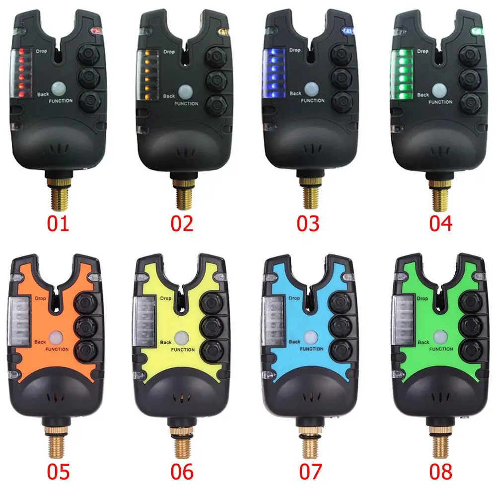 

6 LED Indicator Fishing Bite Alarm Waterproof Adjustable Volume Sensitivity Sound Fish Bite Alarm for Carp Fishing Tackle Pesca