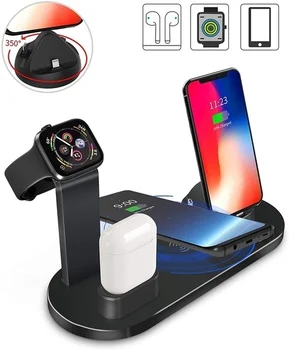 

3 in 1 Wireless Charging Dock Station For Apple Watch iPhoneX XS XR MAX 11 8 7 6 Airpods1 2 Pro 10W Qi Fast Charger Stand Holder