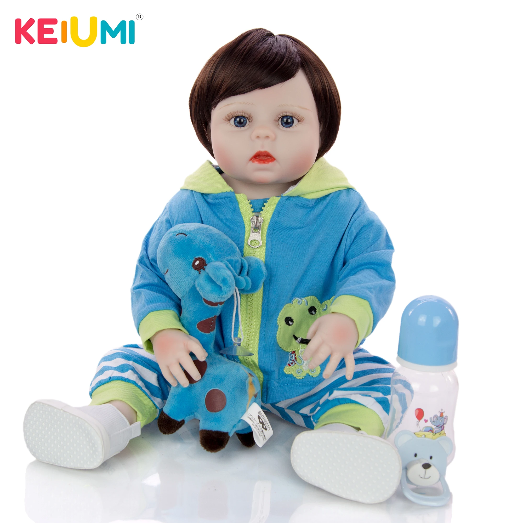KEIUMI лягушка 19 дюймов 48 см Реалистичная Reborn для маленьких мальчиков полный