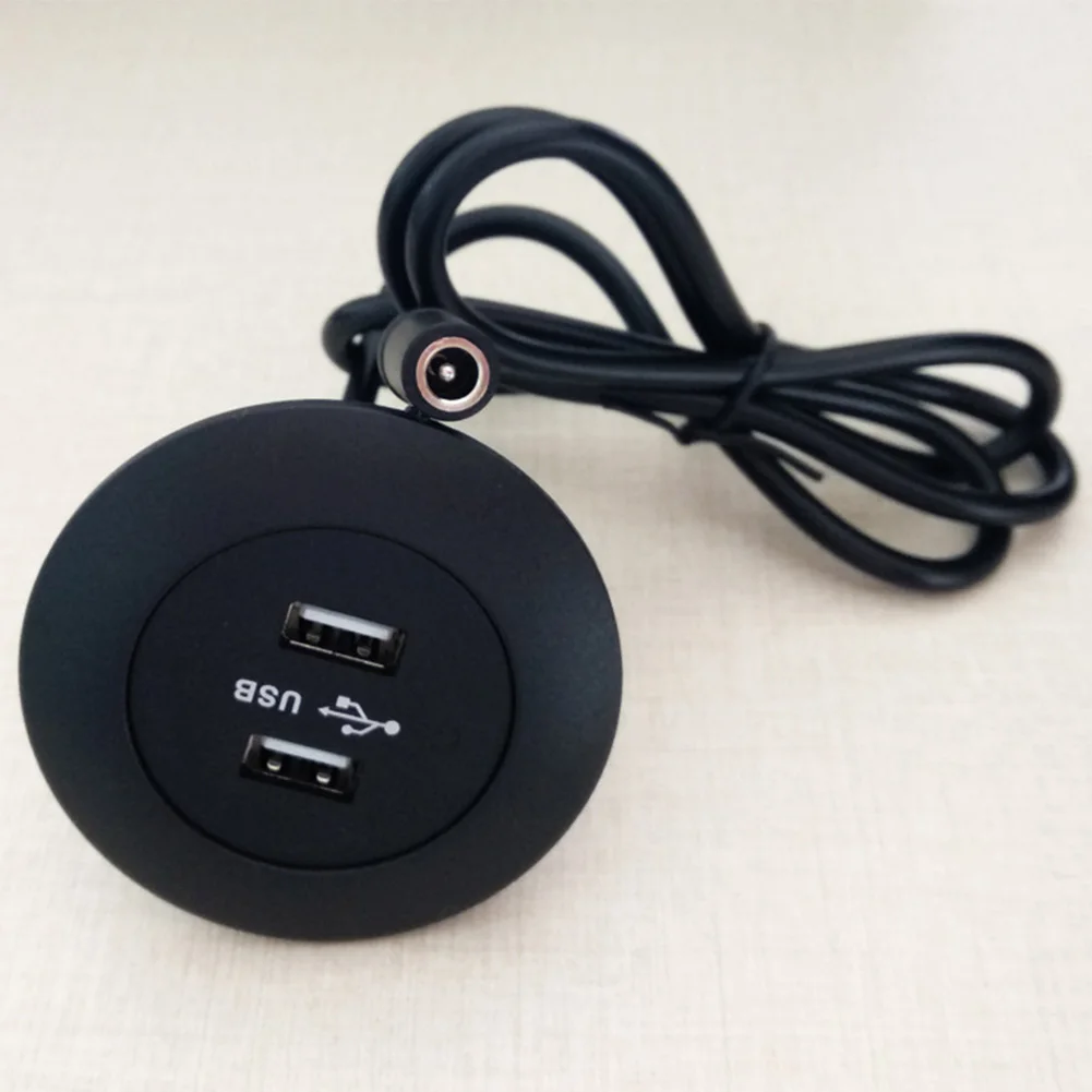 Офисное настольное встроенное USB зарядное устройство настольное многофункциональное двойное USB гнездо подходит для офиса Домашний Настольный Диван USB быстрое зарядное устройство