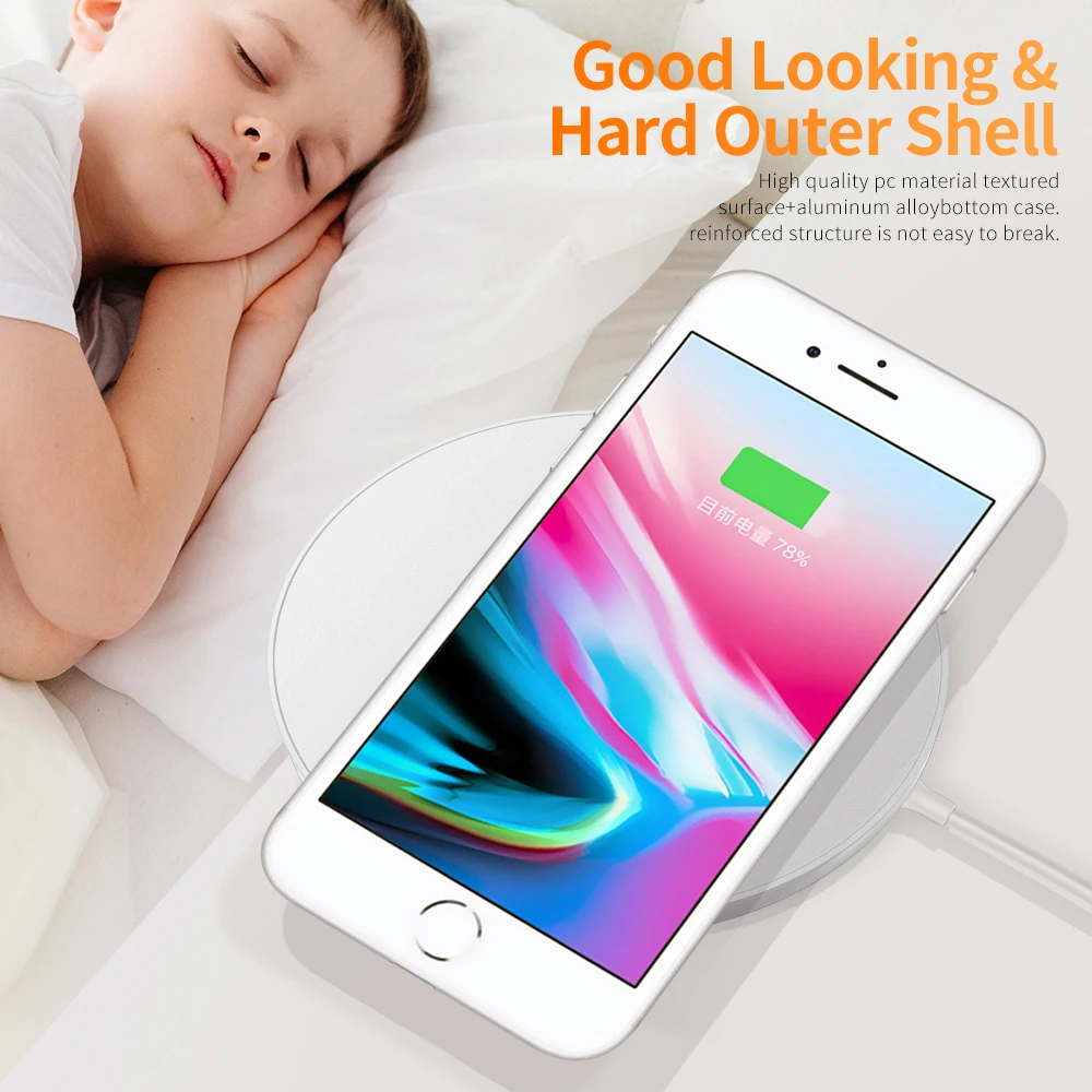 Udyr 10 Вт Быстрое беспроводное зарядное устройство для iPhone X Xs Max 11 Pro Airpods USB беспроводной зарядный коврик приемник для samsung S9 S10 Note9 LG