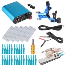 Комплект татуировки стрекоза роторная тату машина шейдер лайнер с иглой татуировки и одноразовые татуировки насадки для татуировок источник питания