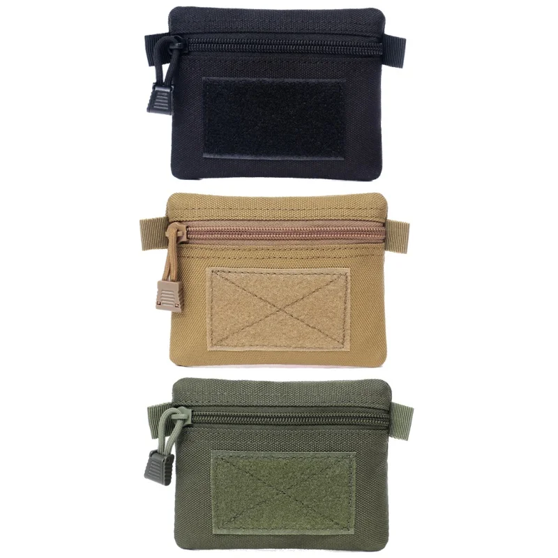 

Outdoor Multi-function (Tactical) Square Wallet Purses Waterproof Sports Zipper Card Key Holder Change Coins Pockets Sack Bag