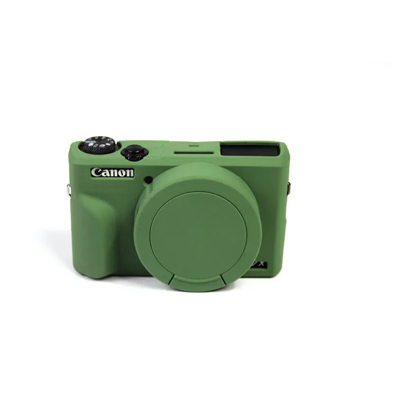 Силиконовый чехол для Canon G7X mark 3 G7X III g7x3 защитный чехол для цифровой камеры аксессуары с чистящей ручкой