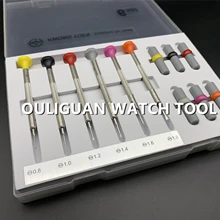 Хорошее качество! 316L нержавеющая сталь часовщиков эргономичный Набор отверток 6 шт