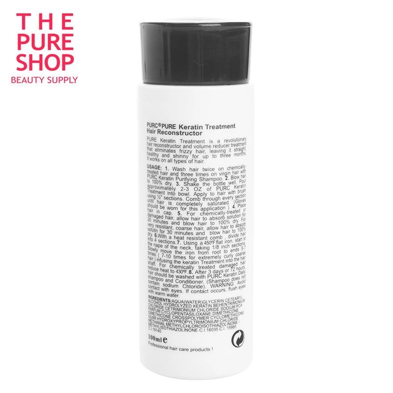 Keratin smoothing treatment 2 bottle 100ml 5% formalin keratin hair treatment hot sale hair care product free shpping