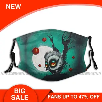 

Death Note Mouth Face Mask Death Owl Facial Mask Beautiful for Adult with Filters Polyester Mask