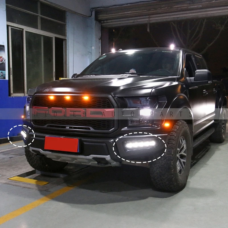 1 компл. светодиодный DRLs с сигнал поворота для Ford F150 Raptor '-'