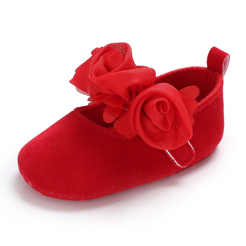 Baby Spring And Autumn Style Lovely Bow Solid Color Soft Sole Princess Shoes 0-18 Months Newborn Baby Casual Walking Shoes