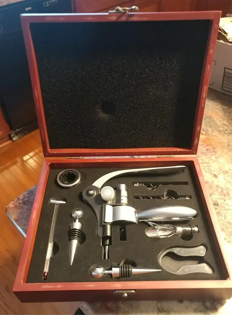 Set Cavatappi Professionale 8 Pezzi - Con Aeratore E Accessori Vino - Foto 5