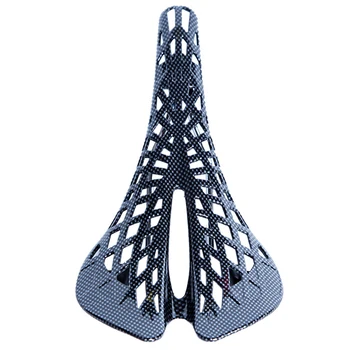 

SEWS-Bicycle Cushion Btm Cycling Cushion Carbon Fiber Saddle Cushion Spider Web Shape Cushion Bicycle Equipment