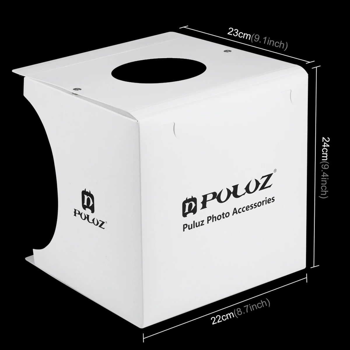 PULUZ 20*20 см 8 мини складной студийный диффузный софтбокс лайтбокс с светодиодный черно-белый снимок, фон для фото студийной коробки