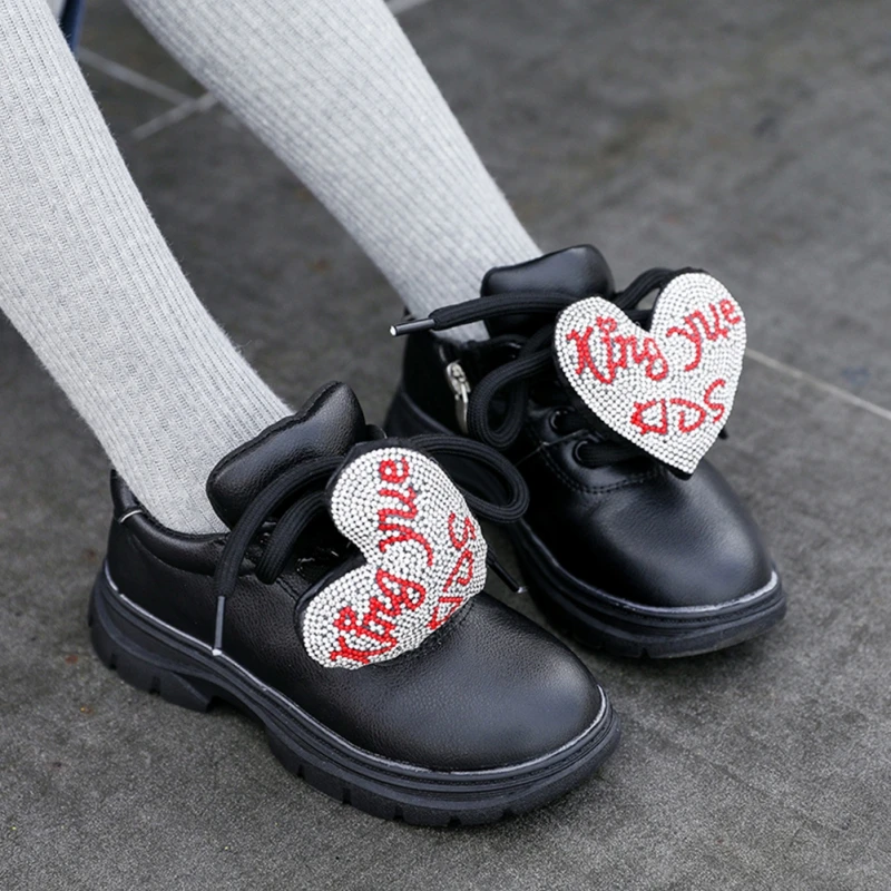 Baby Girls Boots Breathable Anti-Slip Heart Print Shoes Sneakers Toddler Soft Soled Walking Shoe New Arrival