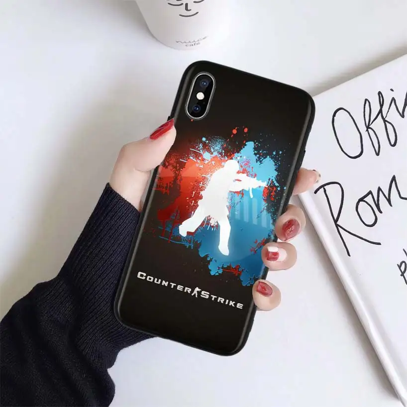 Чехол Counter Strike CS GO и PUBG для Apple iphone 11 Pro XR XS Max X 7 8 6 6S Plus 5 5S SE Черный силиконовый чехол для телефона - Цвет: BS236-10
