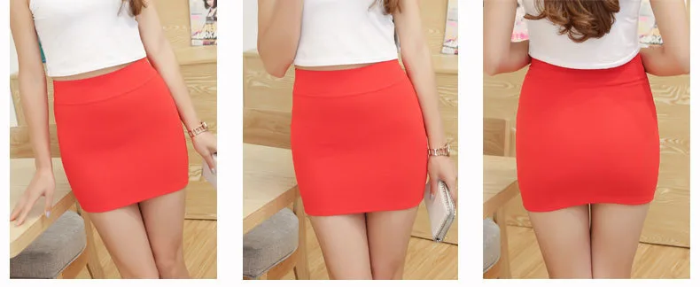 black skirt Women Stretch Slim Elastic High Waist Pencil Skirt Bodycon Office Lady Mini Skirt Plus Size 4XL tennis skirt outfits