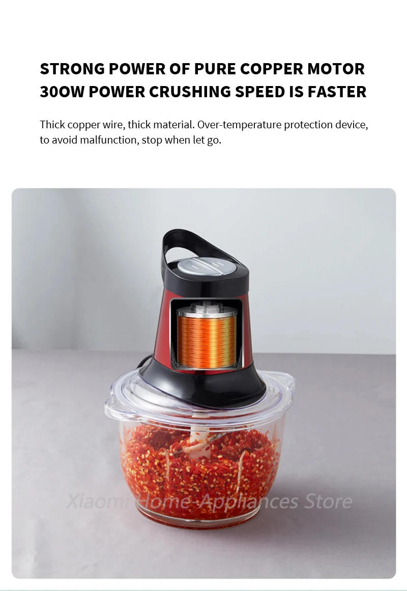 Xiaomi youpin Liven Multifunctional Electric Meat Grinder description image 9