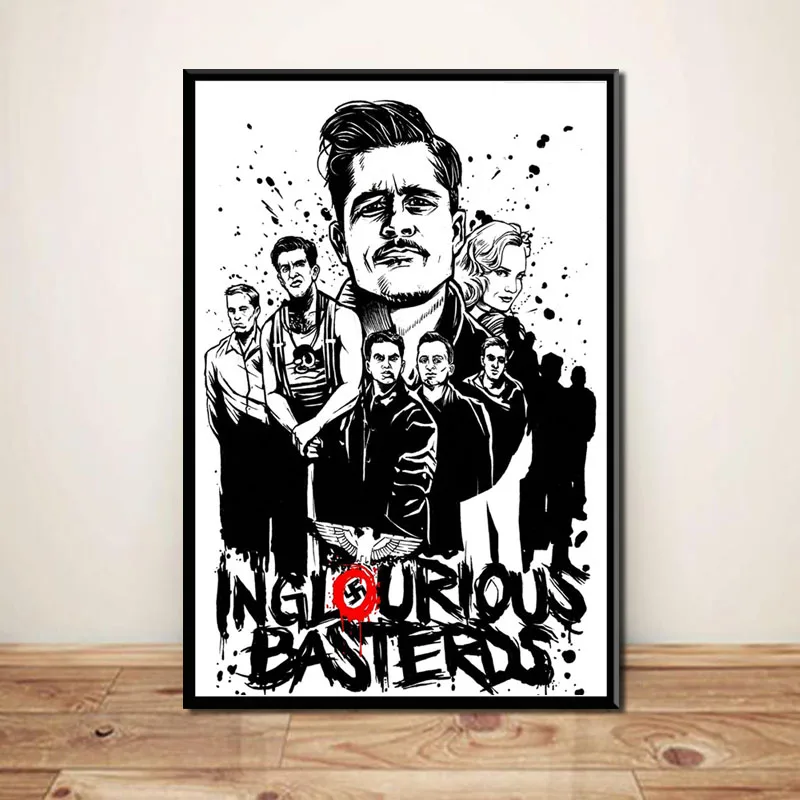 Inglourious Basterds Quentin Tarantino классический фильм винтажный Брэд Питт Художественная