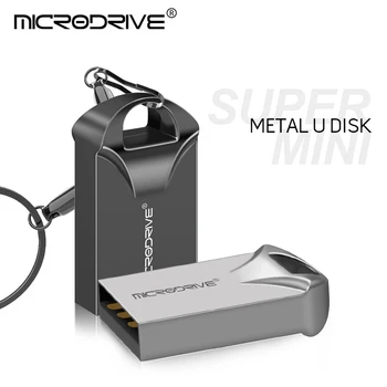 

Super Mini USB flash drive 64GB 32GB 16GB pen drive pendrive waterproof metal silver u disk memoria mini usb stick gift