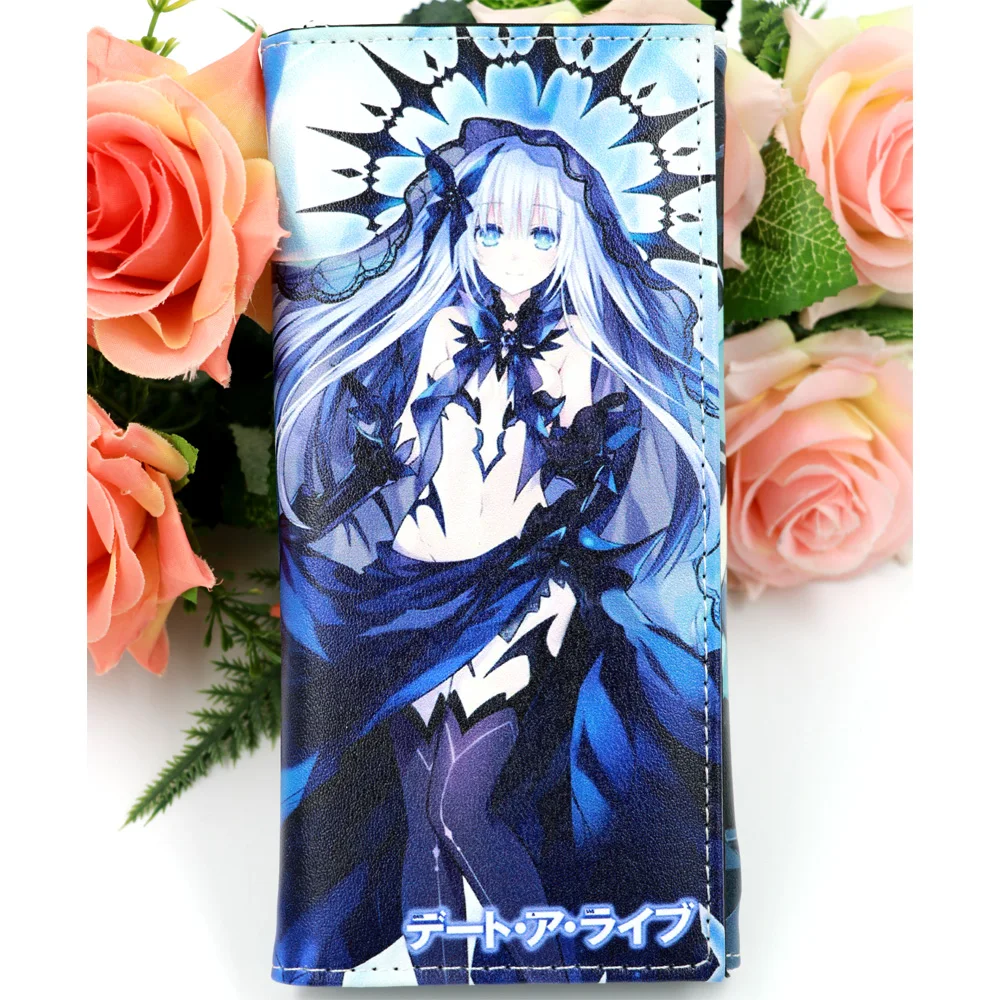 Длинный кошелек клатч из искусственной кожи с рисунком аниме DATE A LIVE