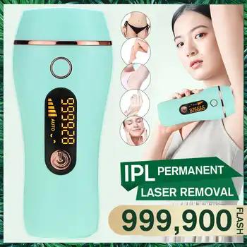 

999900 Flash IPL Laser Permanent Hair Remover Machine Epilator for Women Electric Photon Painless Hair Removal Machine 110V-240V