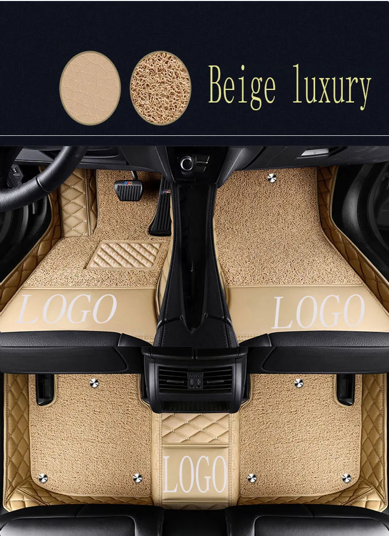

Car floor mats with Logo/Brand Logo for Renault Scenic Fluence Latitud Koleos Laguna Megane cc Talisman 5D car styling carpet fl
