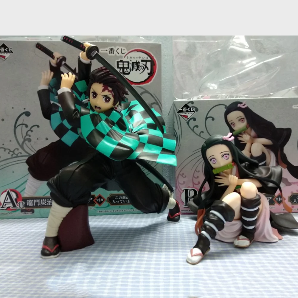 Kamado Nezuko Kimetsu no Yaiba Аниме фигурки Demon Slayer Kamado Tanjirou фигурки Модель ПВХ Ichiban игрушки демонические Figma