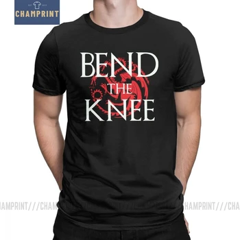 

Game Of Thrones T Shirt Bend Knee Dragon Man's Vintage Short Sleeves Tee Shirt House Of Stark T-Shirt House Targaryen Clothes