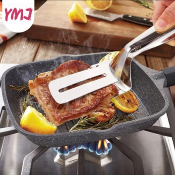 

304 Stainless Steel Frying Shovel Clip Fried Fish Pizza Steak Shovels Home Kitchen Pancakes Frying Fish Shovel Fork Tool