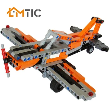 

MOC Plane Model Building Blocks Sets DIY Aircraft Model Collection Bricks Creative Toys for Children Birthday Gift For Kids